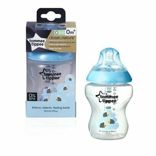 Tommee Tippee Baby Bottle Easy-Vent Boy 260Ml Clear Tommee Tippee Baby Bottle Easy-Vent Boy 260Ml Clear