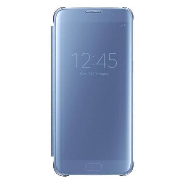 Samsung Clear View Cover Blue For Galaxy S7 Edge - EF-ZG935CLEGAE
