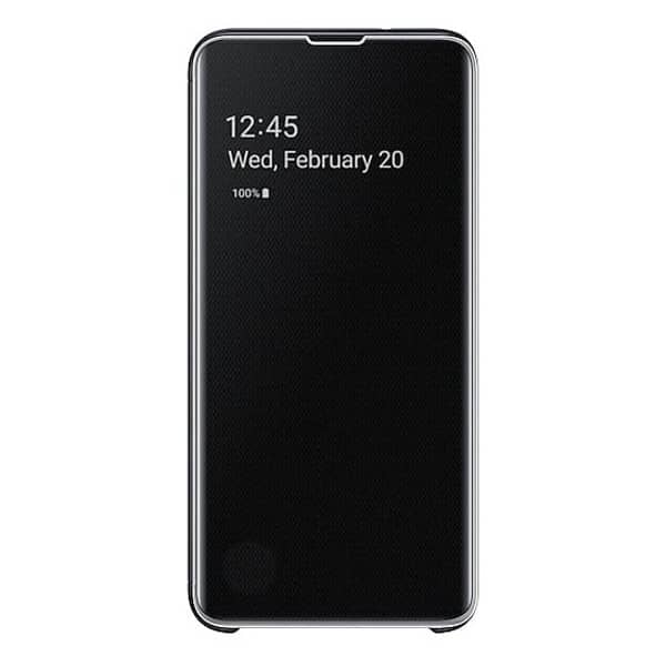 Samsung Clear View Flip Case Black For Galaxy S10e Samsung Clear View Flip Case Black For Galaxy S10e