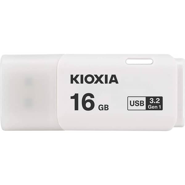 Kioxia TransMemory U301 USB 3.2 Gen 1 Flash Drive 16GB White LU301W016GG4 Kioxia TransMemory U301 USB 3.2 Gen 1 Flash Drive 16GB White LU301W016GG4