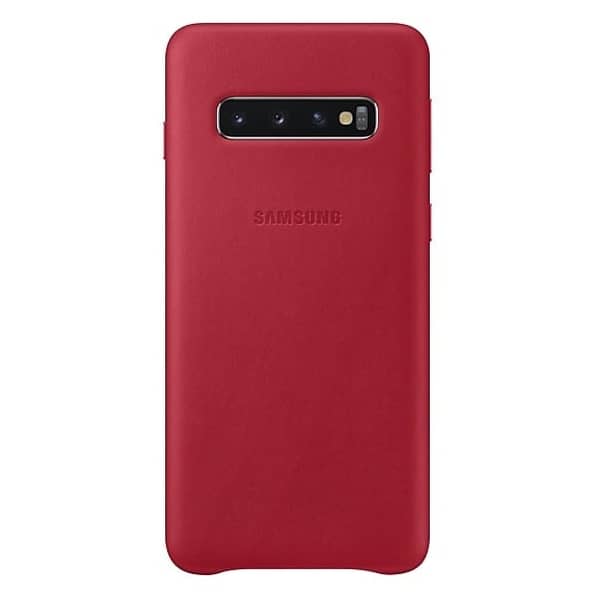 Samsung Leather Cover Red For Galaxy S10 Samsung Leather Cover Red For Galaxy S10