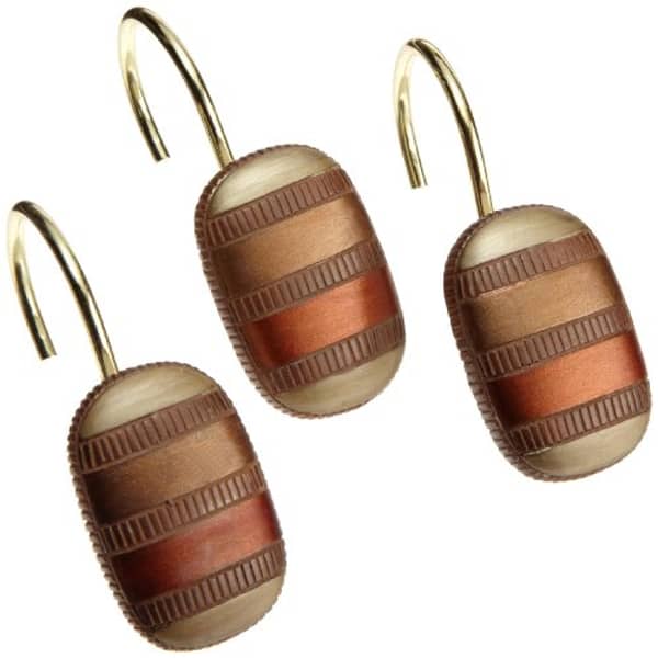 Popular Bath 343854 Contempo, Shower Curtain Hooks, Spice
