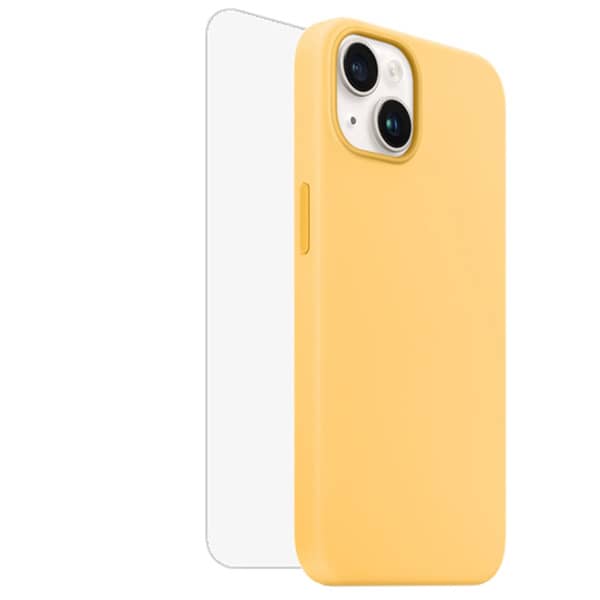 Max & Max Silicone Magsafe Case Yellow With Screen Protector iPhone 14 Max & Max Silicone Magsafe Case Yellow With Screen Protector iPhone 14