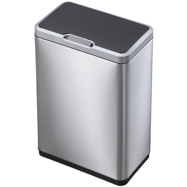 EKO 2COMPSS 45L Dbl Chamber Sensor Opening Stl Trash Bin