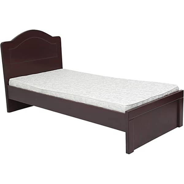 Galaxy Design Wooden Single Bed with Headboard Wenge Brown Size 190 x 90 x 70cm - Gdf-19090