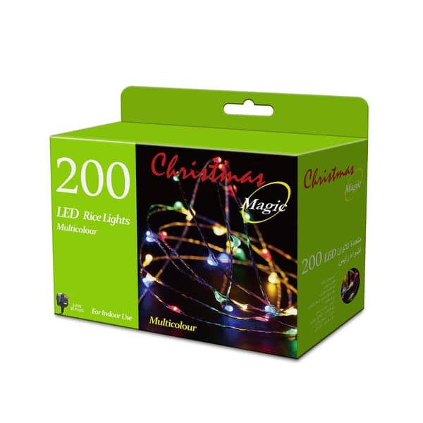 200 LED Rice Lights Multicolour