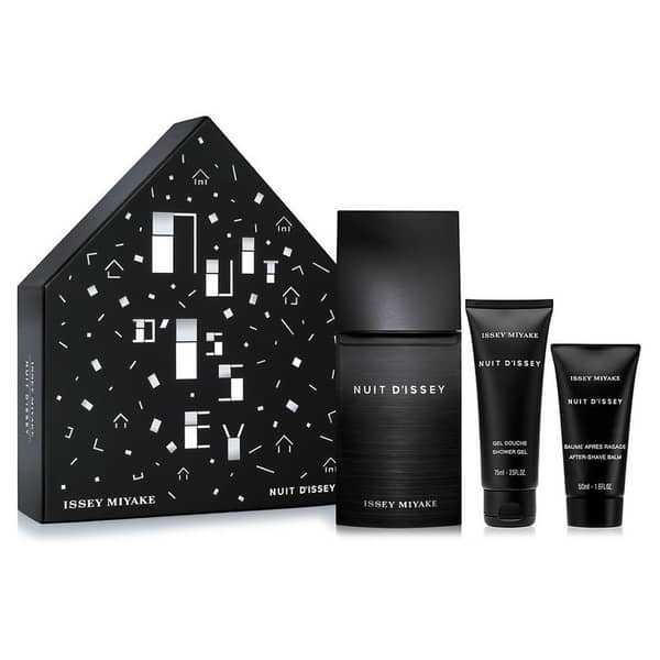 Issey Miyake Nuit D'Issey Gift Set For Men (Issey Miyake Nuit D'Issey 125ml EDT + 75ml Shower Gel + 50ml After Shave Balm)