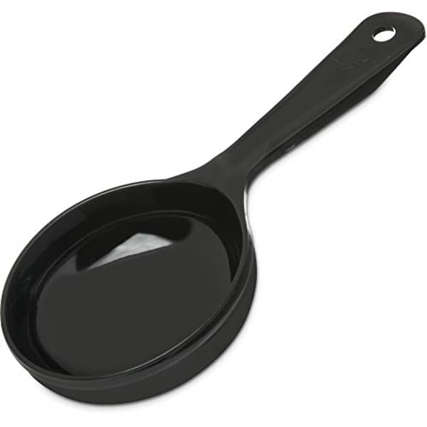 Carlisle Paddles Carlisle 493003 Solid Short Handle Portion Control Spoon, 6 Oz, Black