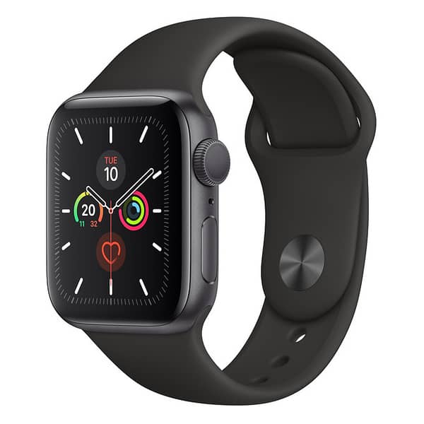 Apple Watch Series 5 GPS 44mm Space Grey Aluminium Case with Black Sport Band Pre order