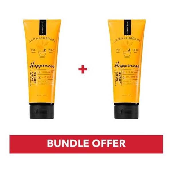 Bath & Body Works Aromatherapy Happiness Moisturizing Body Cream 226g Pack Of 2pcs