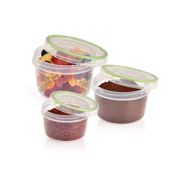 Twist Cover New Round Food Saver (3 Pcs Set) (0,25 Lt + 0,50 Lt + 0,70 Lt)