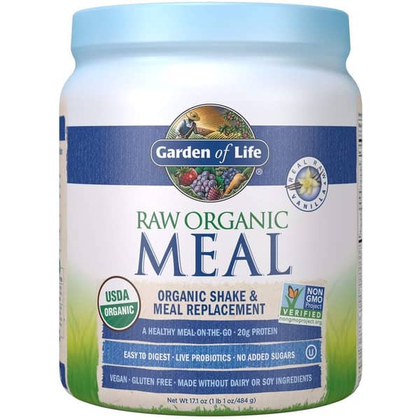 Garden Of Life Raw Organic Meal Shake & Meal Replacement Vanilla 484g