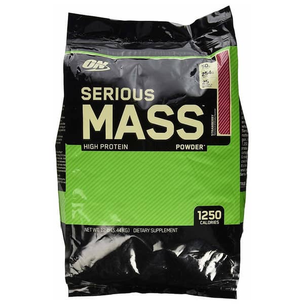 Optimum Nutrition Serious Mass Strawberry 12Lb