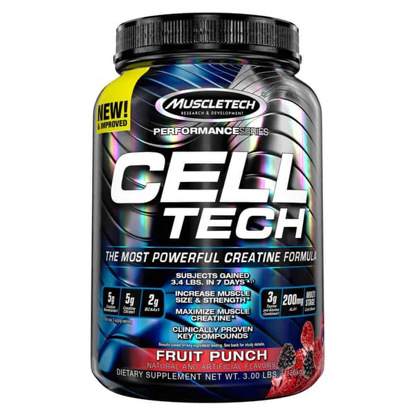 MuscleTech Cell-Tech Fruit Punch 3LB MuscleTech Cell-Tech Fruit Punch 3LB