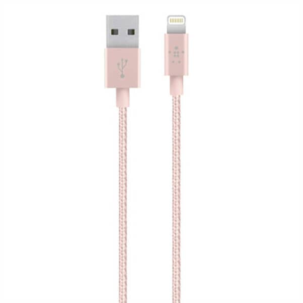 Belkin Mixit Lightning Cable Rose Gold For iPhone F8J144BT04C00 Belkin Mixit Lightning Cable Rose Gold For iPhone F8J144BT04C00