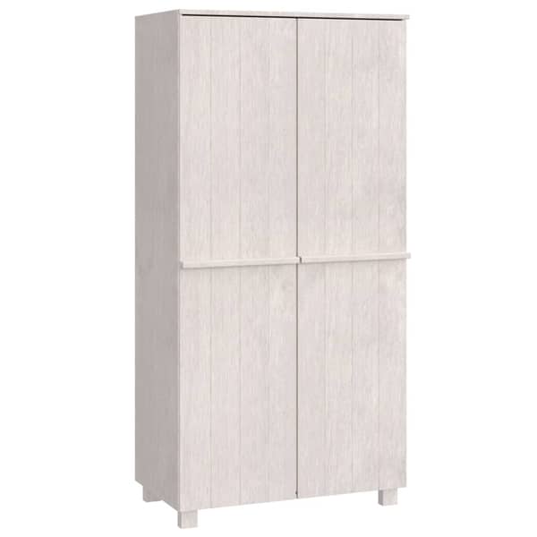 vidaXL Wardrobe HAMAR White 89x50x180 cm Solid Wood Pine vidaXL Wardrobe HAMAR White 89x50x180 cm Solid Wood Pine