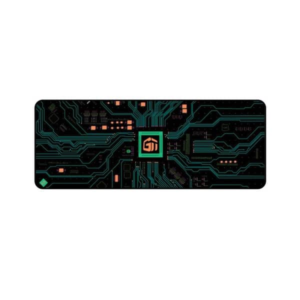 Gamertek Desk Mat 80x30 Cm Circuit Cool Green