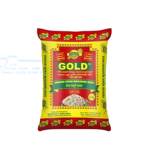 Gold Indian Sona Masoori Rice -18kg