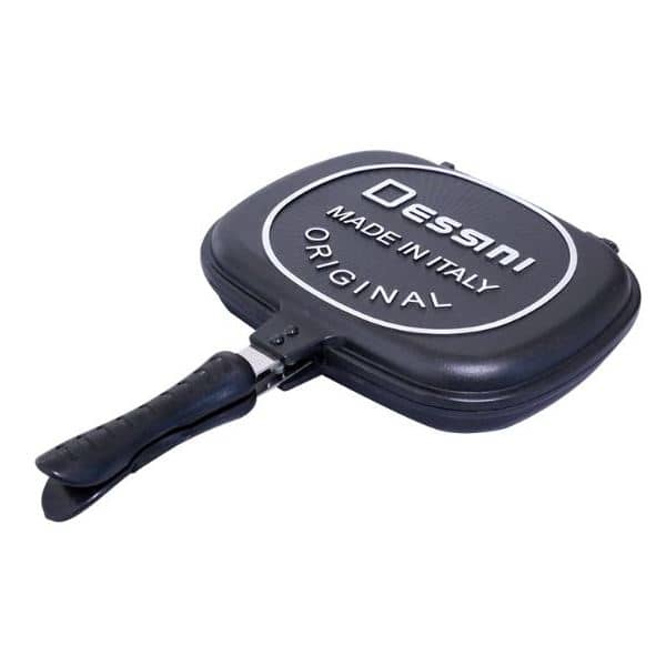 HomeStyle Dessini Aluminium Non Stick Double Grill Pan