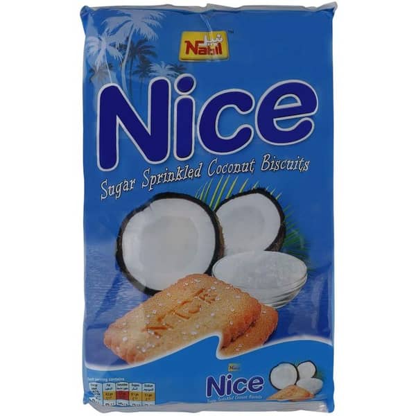 Nabil Nice Sugar Sprinkled Coconut Biscuits 48g (Pack of 12pcs)