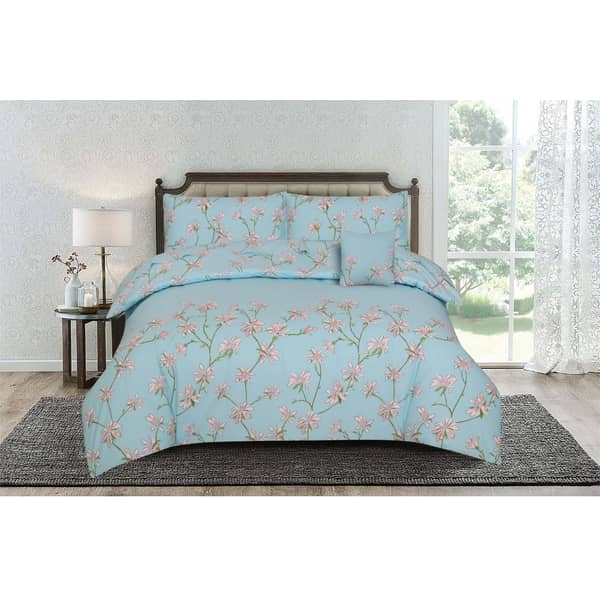 Kassino Bed Sheet Single 2pcs Set Adeo Blue Kassino Bed Sheet Single 2pcs Set Adeo Blue