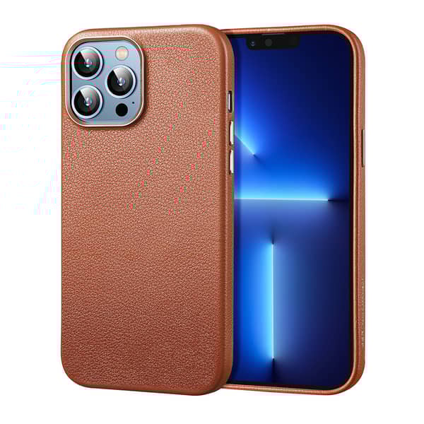 Esr Metro Leather Serie Genuine Leather With Soft Fabric Inner Shock And Scratch Protection Case With Halolock Magnetic Core Brown Colour for iphone 13 Pro Esr Metro Leather Serie Genuine Leather With Soft Fabric Inner Shock And Scratch Protection Case With Halolock Magnetic Core Brown Colour for iphone 13 Pro