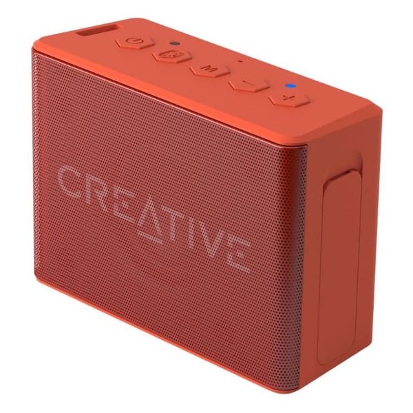 Creative MUVO 2c Palm-sized Water-resistant Bluetooth Speaker with Built-in MP3 Player Orange