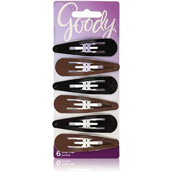 Goody Snap Hair Clips, Medium, Sandswirl,