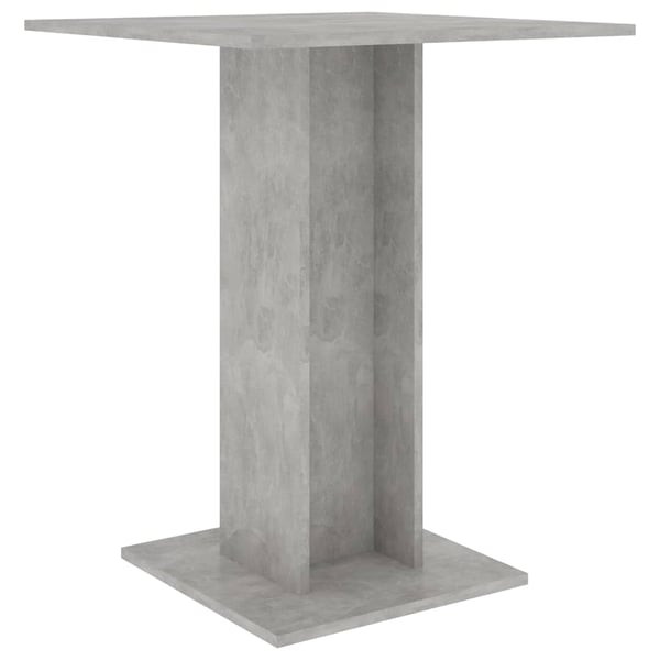 Vidaxl Bistro Table Concrete Grey 60x60x75 Cm Chipboard