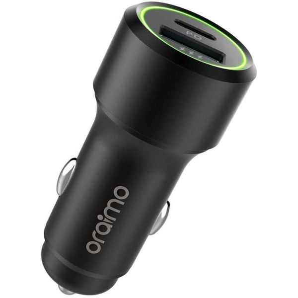Oraimo Dual Port Car Charger Black Oraimo Dual Port Car Charger Black