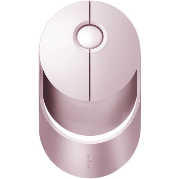 Rapoo Ralemo Air 1 Wireless Multi-mode Computer Mouse (bluetooth 3.0, 5.0, 2.4 Ghz Wireless Via Usb), Adjustable 1600 Dpi Sensor, Pink