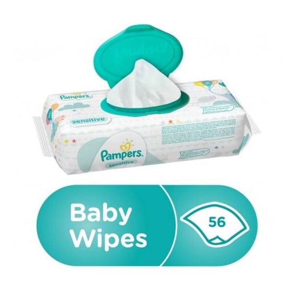 Pampers sensitive 56 wipes discount