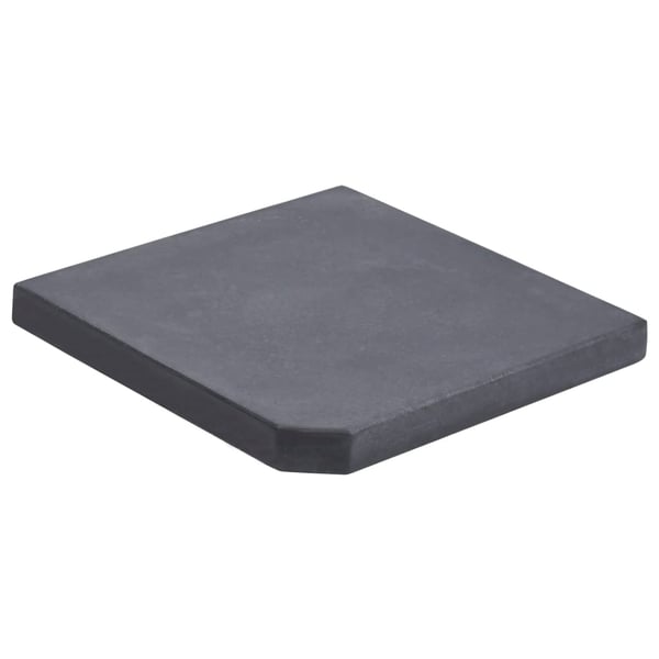 Vidaxl Umbrella Weight Plate Black Granite Square 25 Kg