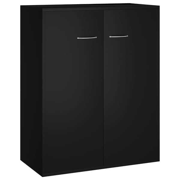 vidaXL Sideboard Black 60x30x75 cm Engineered Wood vidaXL Sideboard Black 60x30x75 cm Engineered Wood