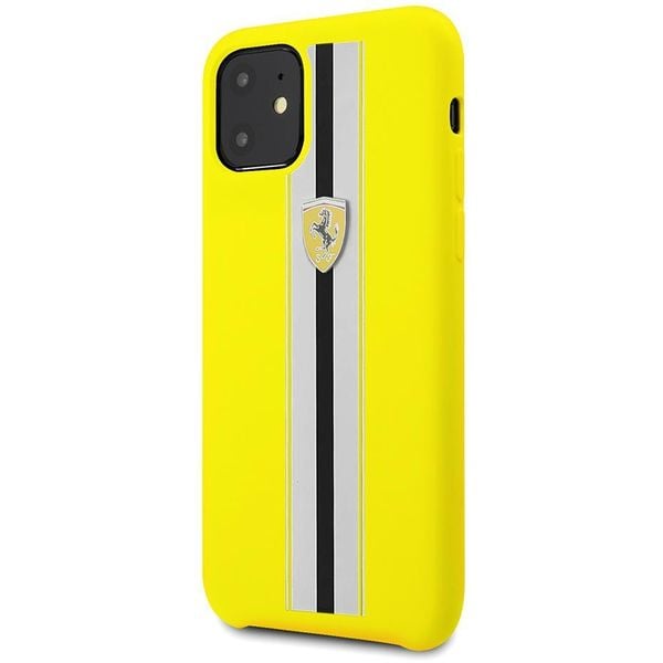 Ferrari Hard Case For 11 Pro With Ferrari Logo Yellow Ferrari Hard Case For 11 Pro With Ferrari Logo Yellow