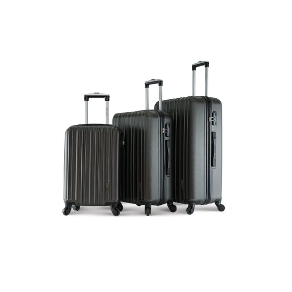 Para John Lightweight 3-pieces Abs Hard Side Travel Luggage Trolley Bag Set With Lock For Unisex Hard Shell Strong