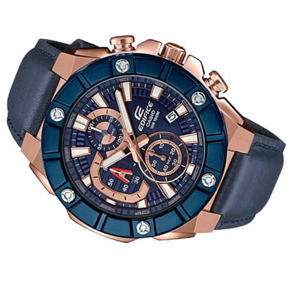 Buy Casio Edifice Blue Leather Men Watch EFR-569BL-2A in Dubai,Sharjah, Abu  Dhabi – UAE- Price, Specifications & Features | Sharaf DG