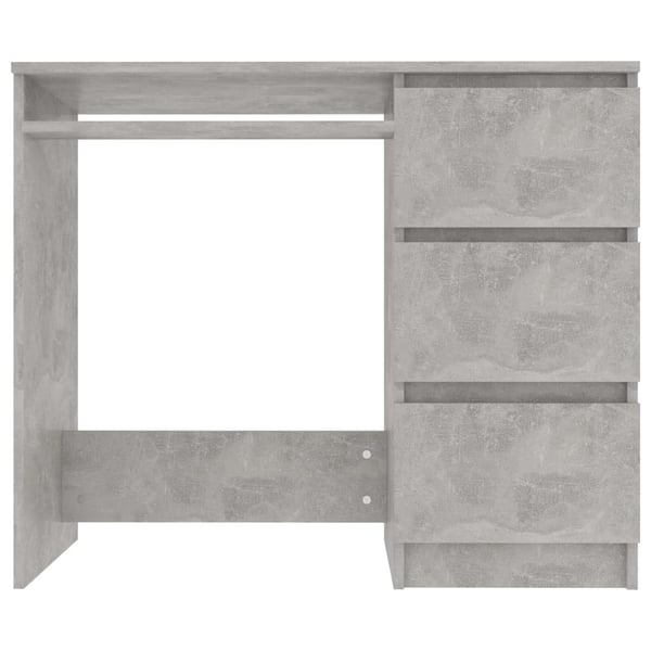 vidaXL Desk Concrete Grey 90x45x76 cm Engineered Wood