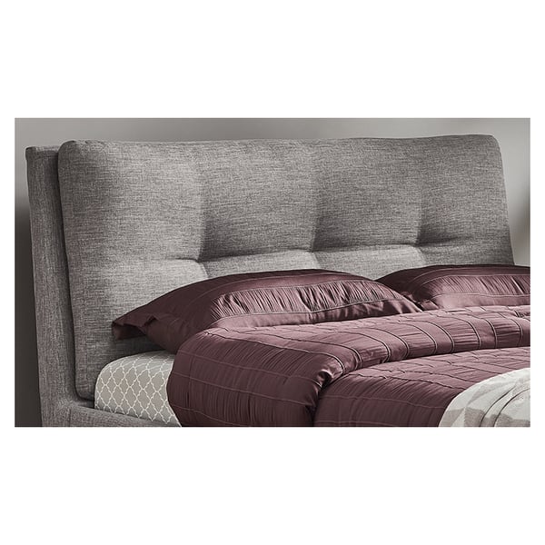 Plush Tufted Padded Headboard Queen without Mattress Grey Plush Tufted Padded Headboard Queen without Mattress Grey