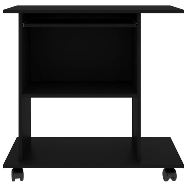 vidaXL Computer Desk Black 80x50x75 cm Engineered Wood vidaXL Computer Desk Black 80x50x75 cm Engineered Wood