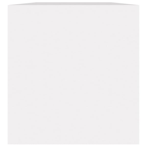 vidaXL Vinyl Storage Box White 71x34x36 cm Engineered Wood vidaXL Vinyl Storage Box White 71x34x36 cm Engineered Wood
