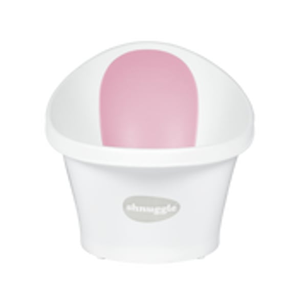 Shnuggle - Baby Bath Tub - White With Pink