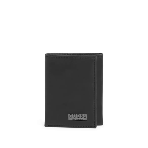 Guess Men's Alexandre Leather Wallet Black - 31GU110009