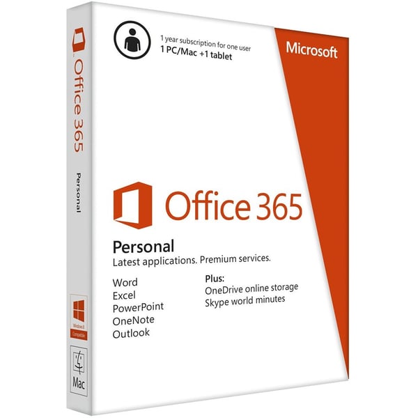 Microsoft QQ200606 Office 365 Personal Software 1 Year 1 User Microsoft QQ200606 Office 365 Personal Software 1 Year 1 User