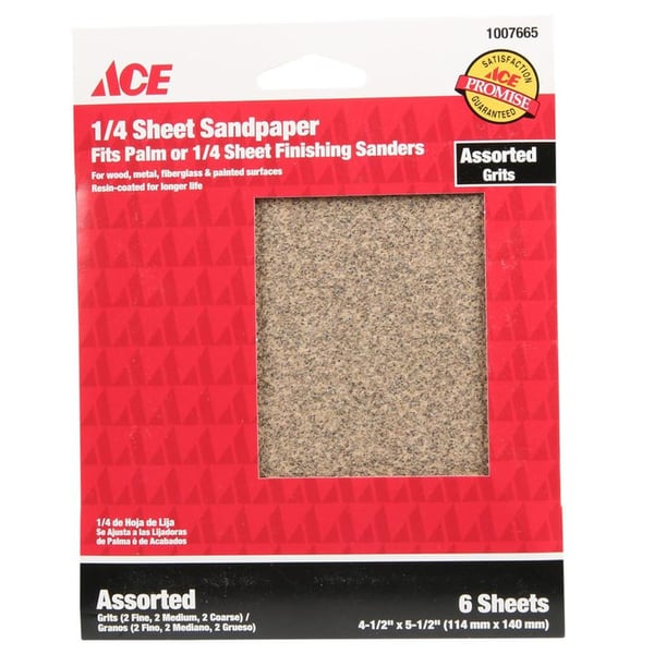 Buy ACE Assorted Sanding Sheets (11.4 â€” 14 cm Pack of 6)/ Online in
