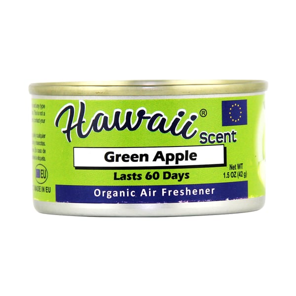 Hawaii Scent Car Air Freshener Organic Can Green Apple Scent For Auto Or Home (green Apple)