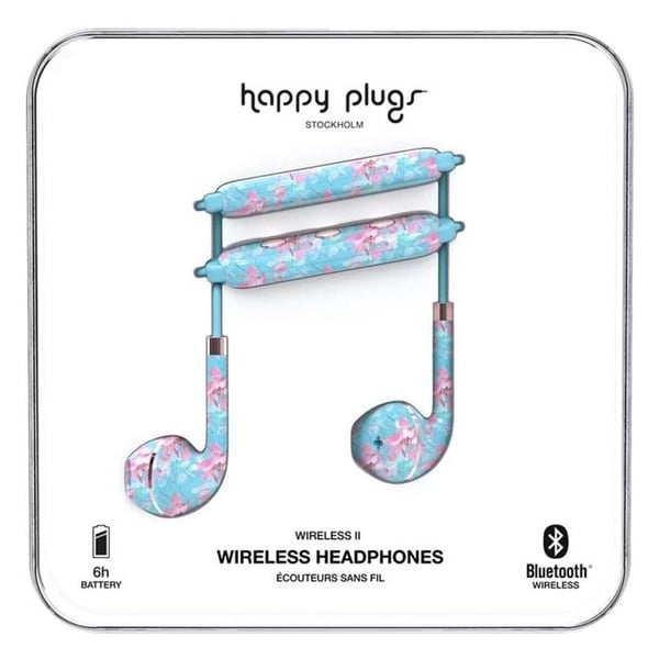 Happy Plugs Wireless II Bluetooth Headphone - Botanica Exotica Happy Plugs Wireless II Bluetooth Headphone - Botanica Exotica
