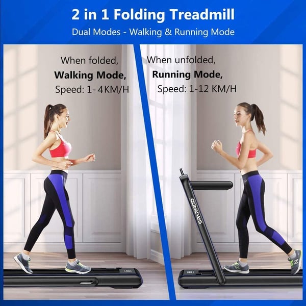 Sparnod Fitness 2 in 1 Foldable Treadmill For Home Come Under Desk Walking Pad- STH-3030 (4 HP Peak) Sparnod Fitness 2 in 1 Foldable Treadmill For Home Come Under Desk Walking Pad- STH-3030 (4 HP Peak)