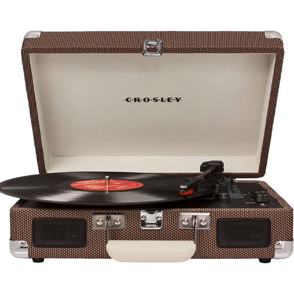 Crosley CR8005D-TW4 Cruiser Deluxe Bluetooth Turntable Tweed