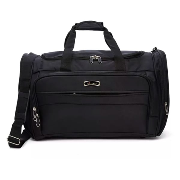 Senator Fancy Duffel Bag Black 20inch - 2003D20BLK Senator Fancy Duffel Bag Black 20inch - 2003D20BLK